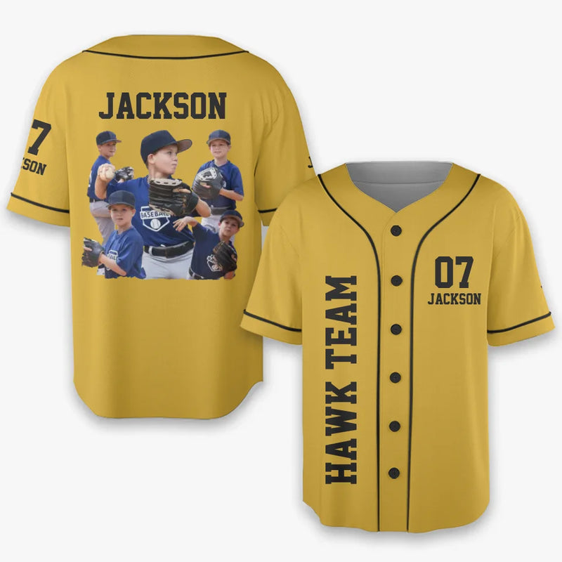 Custom Photo Baseball Is Life - Personalized Custom Baseball Jersey - Gift For Sport Lovers, Sport Players