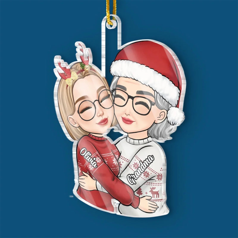 A Mother And A Daughter Always Share A Special Bond - Family Personalized Custom Ornament - Acrylic Custom Shaped - Christmas Gift For Son, Daughter, Mom