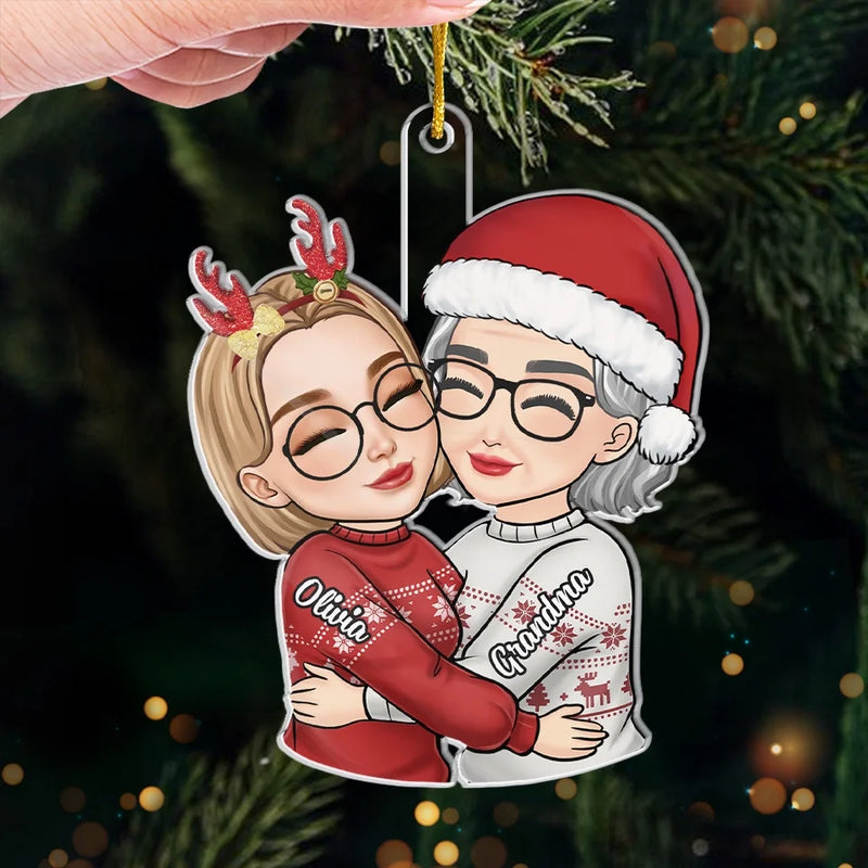 A Mother And A Daughter Always Share A Special Bond - Family Personalized Custom Ornament - Acrylic Custom Shaped - Christmas Gift For Son, Daughter, Mom