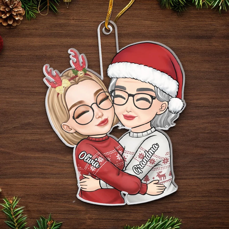 A Mother And A Daughter Always Share A Special Bond - Family Personalized Custom Ornament - Acrylic Custom Shaped - Christmas Gift For Son, Daughter, Mom