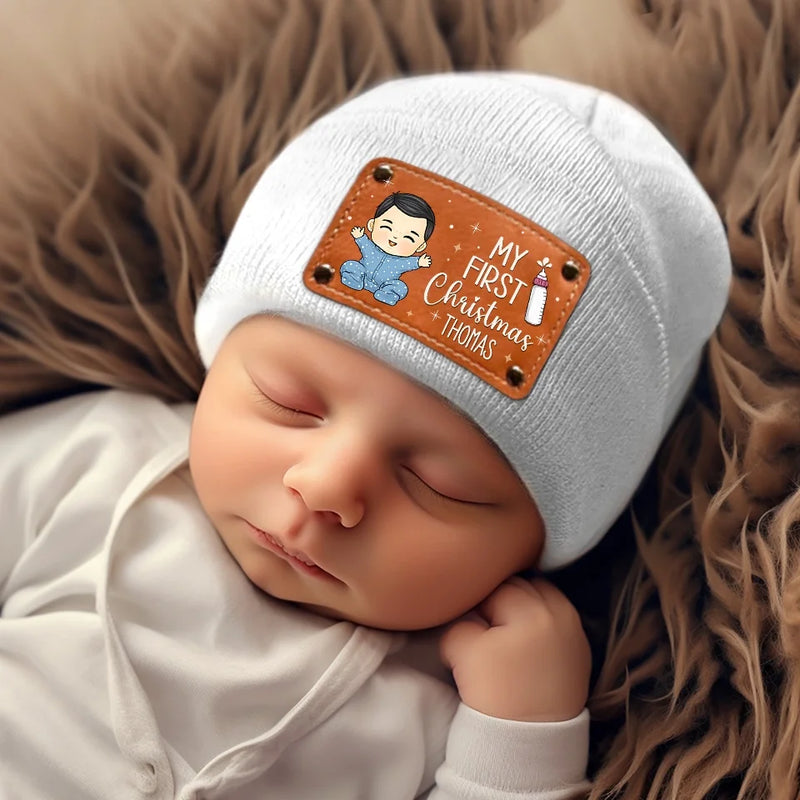 Sorry Santa I Drank The Milk - Family Personalized Custom Baby Beanie Hat - Christmas Gift For Baby Kids, Newborn Baby, First Christmas