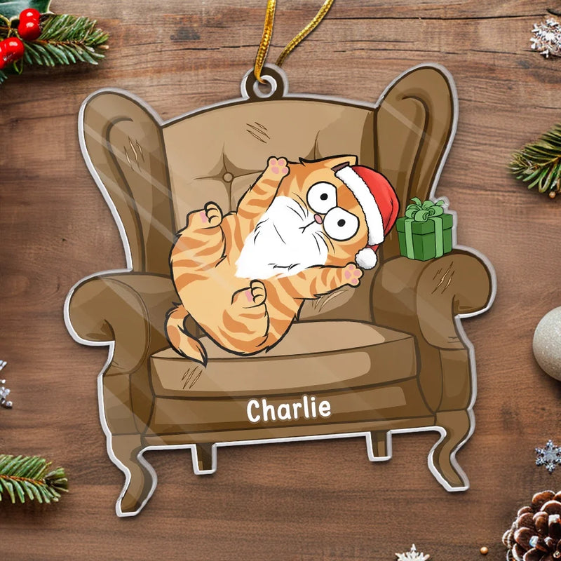 Whisker Wonderland - Cat Personalized Custom Ornament - Acrylic Custom Shaped - Christmas Gift For Pet Owners, Pet Lovers