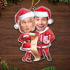 Custom Photo The Only Gift I Want This Year Is Your Presence - Couple Personalized Custom Ornament - Acrylic Custom Shaped - Christmas Gift For Husband Wife, Anniversary