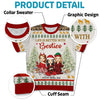 Life Is Better With Besties - Bestie Personalized Custom All Over Print Adult Short Sleeve Sweater - Christmas Gift For Best Friends, BFF, Sisters