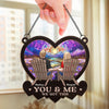 You're My Christmas Past, Present, And Future - Couple Personalized Window Hanging Suncatcher Ornament - Christmas Gift For Husband Wife, Anniversary