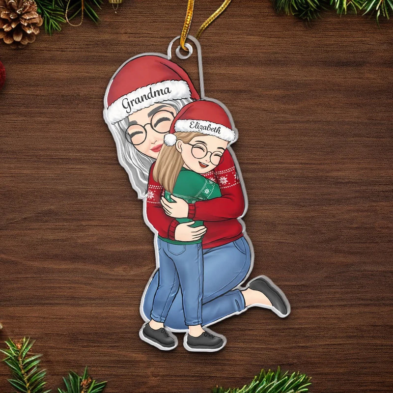 You Are In My Heart Forever, Grandma - Family Personalized Custom Ornament - Acrylic Custom Shaped - Christmas Gift For Grandma
