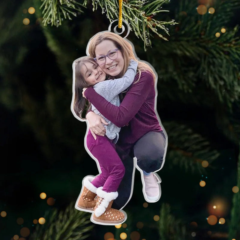 Custom Photo A Grandmother's Love Is Forever And Always - Family Personalized Custom Ornament - Acrylic Custom Shaped - Christmas Gift For Grandma