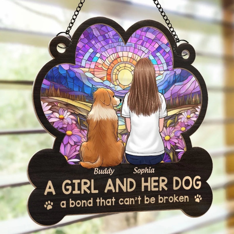 Your Wagging Tail Is Missed Every Day - Memorial Personalized Window Hanging Suncatcher Ornament - Sympathy Gift For Pet Owners, Pet Lovers