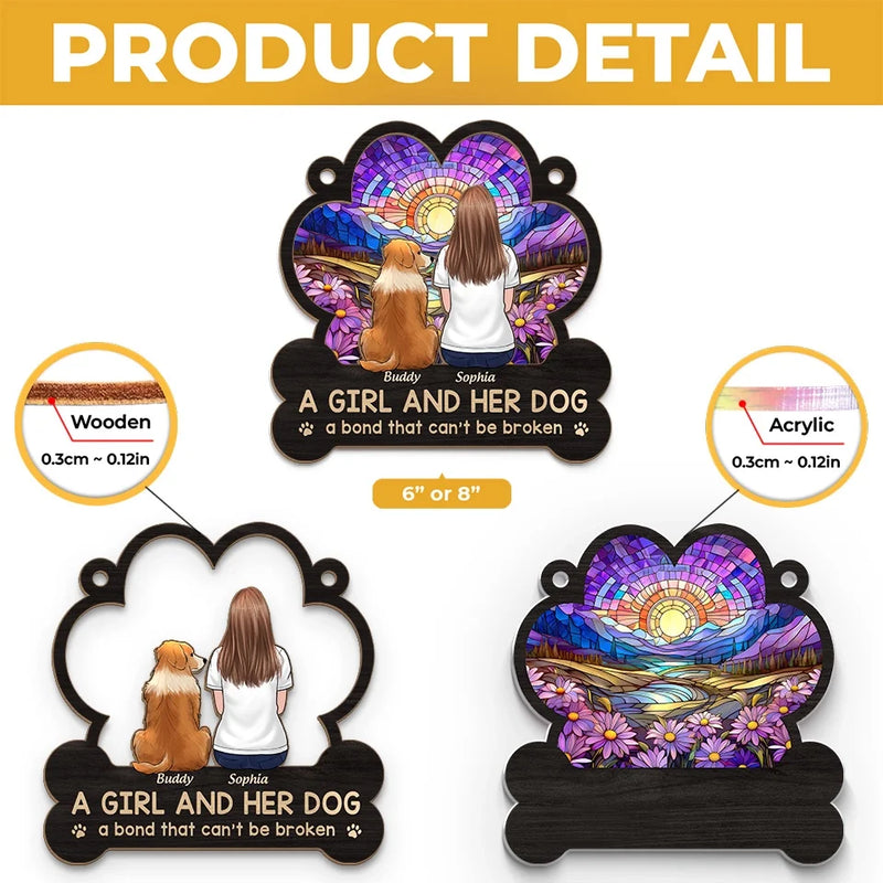 Your Wagging Tail Is Missed Every Day - Memorial Personalized Window Hanging Suncatcher Ornament - Sympathy Gift For Pet Owners, Pet Lovers