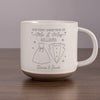 Here’s To Cozy Mornings And Warm Moments - Couple Personalized Custom Pottery Mug - Christmas Gift For Husband Wife, Anniversary, First Christmas