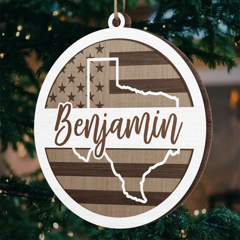 No Distance Can Break The Ties Of Family - Family Personalized Custom Ornament - Wood Custom Shaped - Christmas Gift For Family Members