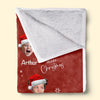 Custom Photo Joy Of Christmas Is Family - Family Personalized Custom Blanket - Christmas Gift For Family Members