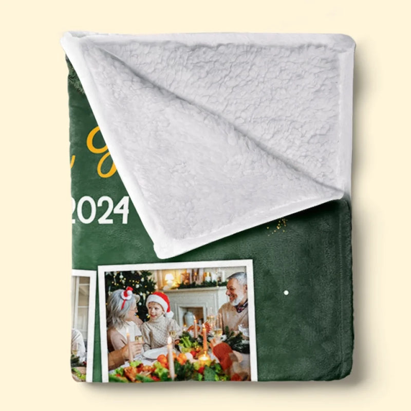 Custom Photo Family Is The Greatest Christmas Gift - Family Personalized Custom Blanket - Christmas Gift For Family Members