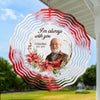 Custom Photo Not A Day Goes By That You Are Not Missed - Memorial Personalized Custom Wind Spinner - Sympathy Gift For Family Members