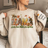 Laughter Fills The Home Where Family Gather - Family Personalized Custom Unisex Sweatshirt With Design On Sleeve - Autumn Fall Gift For Mom, Grandma