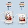 Family Makes Christmas Feel Magical - Family Personalized Custom Mug - Christmas Gift For Family Members