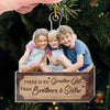 Custom Photo With You By My Side, Every Christmas Is Special - Family Personalized Custom Ornament - Acrylic Custom Shaped - Christmas Gift For Family Members, Siblings, Brothers, Sisters
