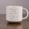 The Love Between Family Knows No Distance - Family Personalized Custom Pottery Mug - Gift For Family Members, Siblings, Brothers, Sisters