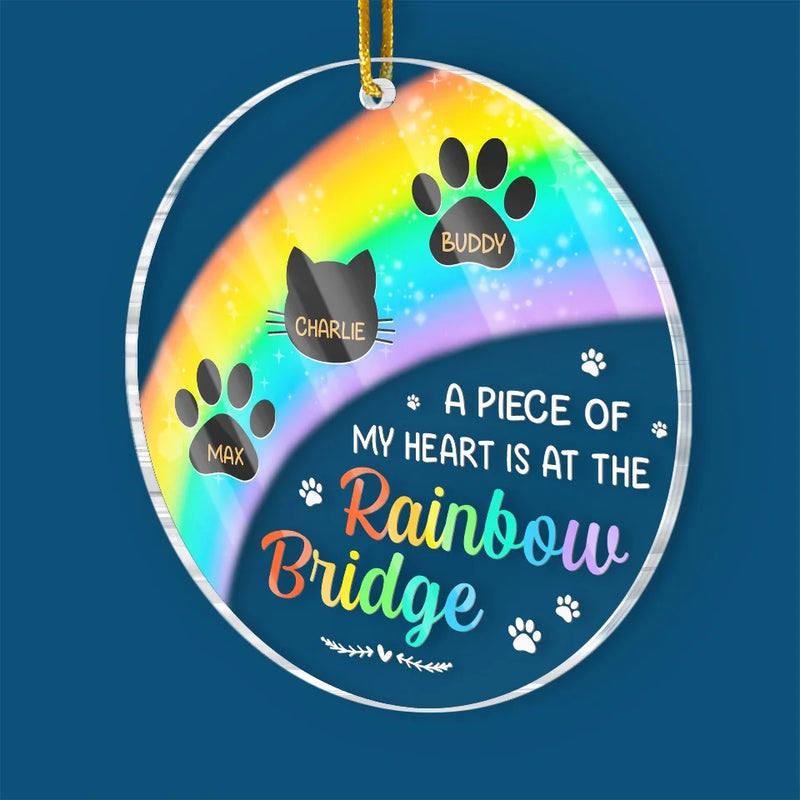 I Dream Of The Day We Can Meet At The Rainbow Bridge - Memorial Personalized Custom Ornament - Acrylic Custom Shaped - Sympathy Gift, Christmas Gift For Pet Owners, Pet Lovers