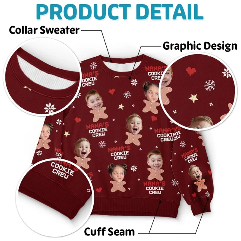 Custom Photo Memories Are Made When We All Get Together - Family Personalized Custom Ugly Sweatshirt - Unisex Wool Jumper - Christmas Gift For Mom, Grandma