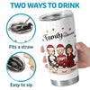 This Christmas Give The Gift Of Love And The Gift Of Joy - Family Personalized Custom Tumbler - Christmas Gift For Family Members, Siblings, Brothers, Sisters