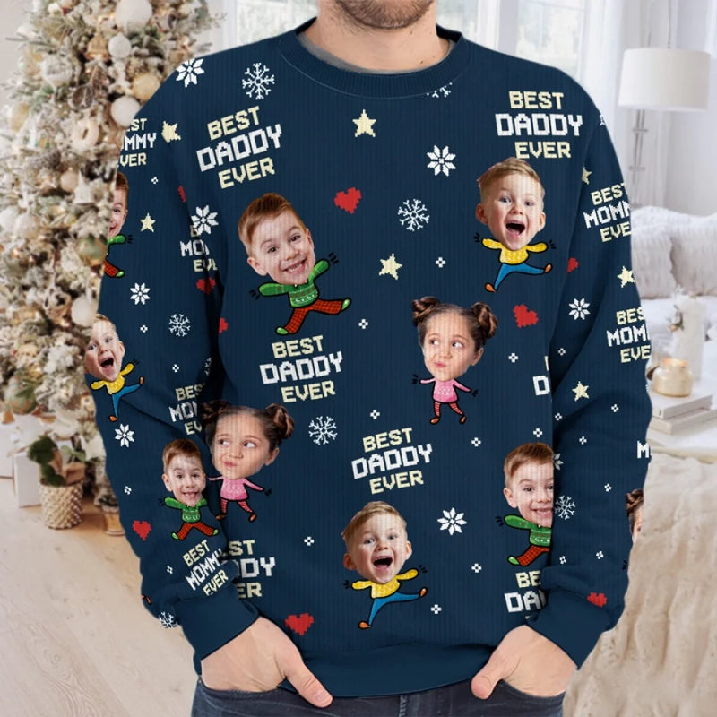 Family Is The Greatest Gift Of All - Family Personalized Custom Ugly Sweatshirt - Unisex Wool Jumper - Christmas Gift For Family Members