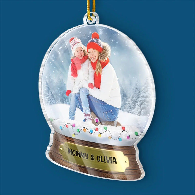 Custom Photo Thank You For Blessing My Life Every Day - Family Personalized Custom Ornament - Acrylic Custom Shaped - Christmas Gift For Mom, Daughter