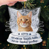 Custom Photo You Were My Favorite Hello - Memorial Personalized Custom Ornament - Acrylic Custom Shaped - Sympathy Gift, Christmas Gift For Pet Owners, Pet Lovers
