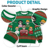 The Holidays Are A Time For Family - Family Personalized Custom Ugly Sweatshirt - Unisex Wool Jumper - Christmas Gift For Family Members