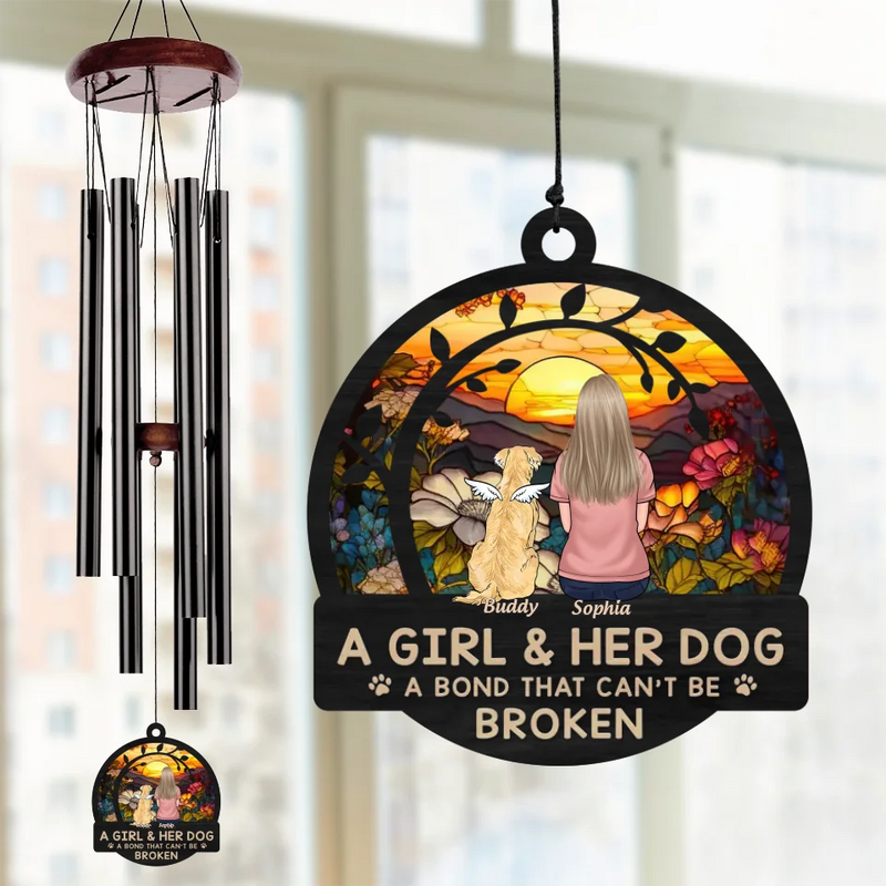 Dogs Make Everything Better - Dog Personalized Custom Wind Chime Suncatcher - Christmas Gift For Pet Owners, Pet Lovers