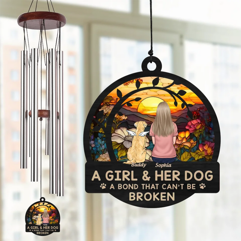 Dogs Make Everything Better - Dog Personalized Custom Wind Chime Suncatcher - Christmas Gift For Pet Owners, Pet Lovers