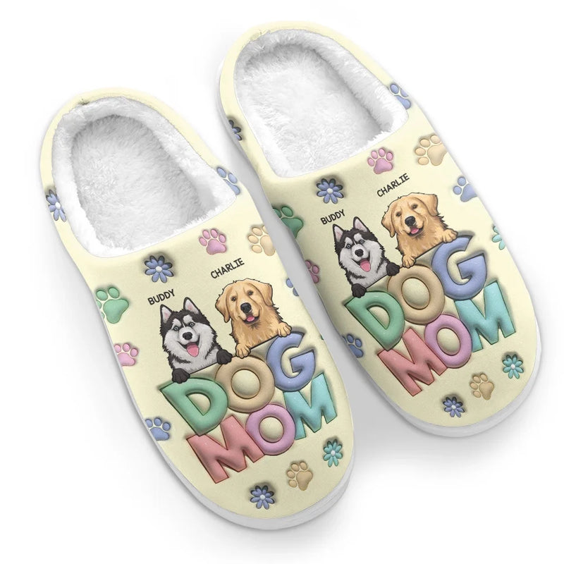Christmas Is All About Pets - Dog & Cat Personalized Custom Fluffy Slippers - Christmas Gift For Pet Owners, Pet Lovers
