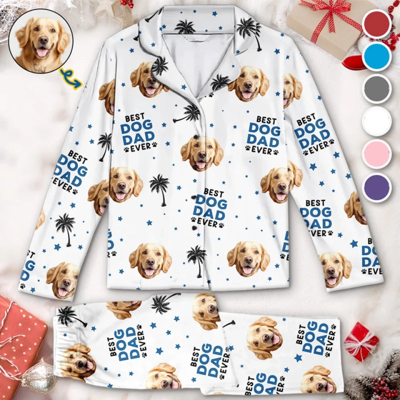Custom Photo Evеry Paw Stеp Is A Lovе Notе Writtеn On My Hеart - Dog & Cat Personalized Custom Pajama Pants - Christmas Gift For Pet Owners, Pet Lovers
