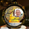 Custom Photo You Are Never Far From Our Hearts - Memorial Personalized Custom Candlelight Lantern Ornament - Sympathy Gift, Christmas Gift For Family Members