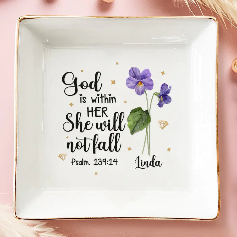 Friendship Is A Flower That Bloom In All Seasons - Bestie Personalized Custom Jewelry Dish - Gift For Best Friends, BFF, Sisters