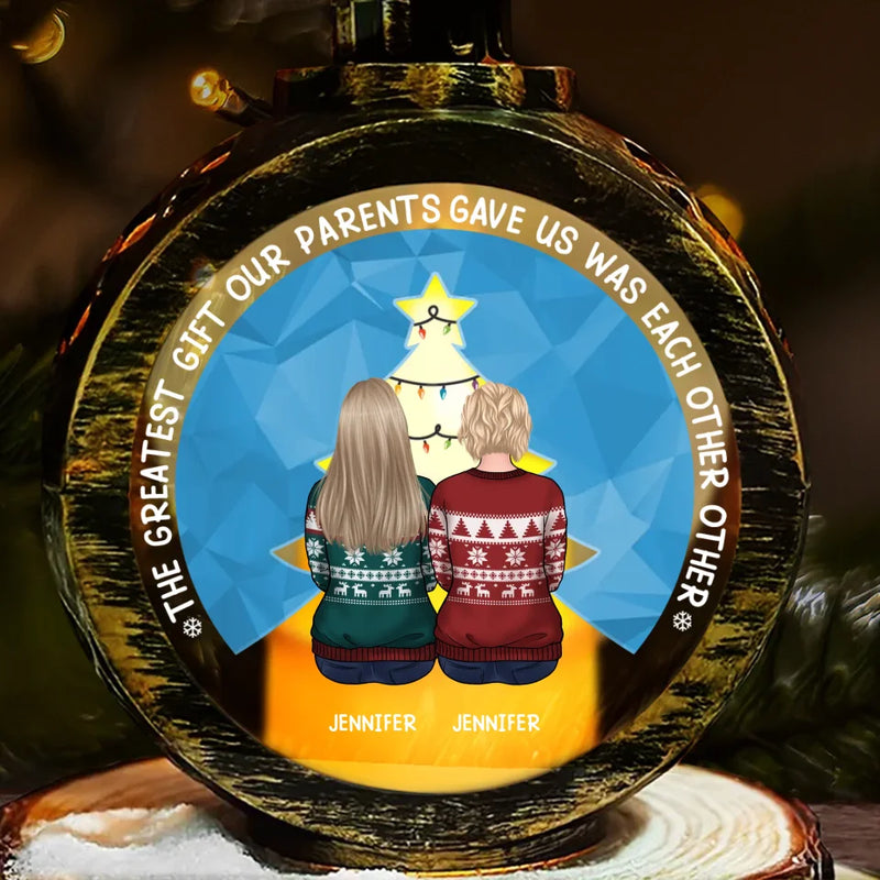 Family Is The Gift That Lasts Forever - Family Personalized Custom Candlelight Lantern Ornament - Christmas Gift For Family Members