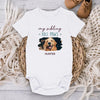 Custom Photo Memories Are Made With Furry Friends And Little Giggles - Dog & Cat Personalized Custom Baby Onesie - Baby Shower Gift, Gift For Pet Owners, Pet Lovers