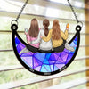 A Friend Is A Gift You Give Yourself - Bestie Personalized Window Hanging Suncatcher - Christmas Gift For Best Friends, BFF, Sisters