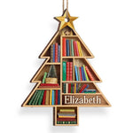 Custom Wood, Acrylic Ornament - Personalized Christmas Bookish Gifts For Book Lovers, Teacher, Readers - Books Are The Mirrors Of The Soul