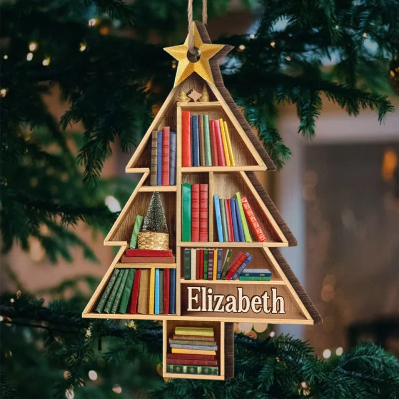 Custom Wood, Acrylic Ornament - Personalized Christmas Bookish Gifts For Book Lovers, Bookworms, Readers - Books Are The Mirrors Of The Soul