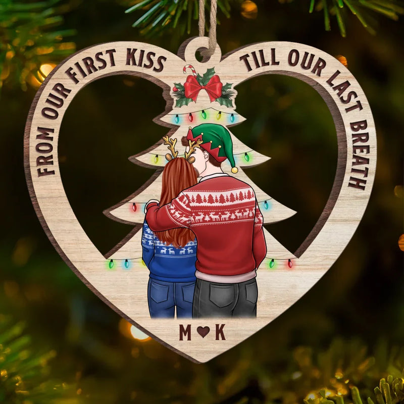 You Make The Season Bright - Couple Personalized Custom Ornament - Wood Custom Shaped - Christmas Gift For Husband Wife, Anniversary