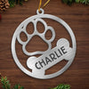 A Dog Wags Its Tail With Its Heart - Dog Personalized Custom Ornament - Metal Custom Shaped - Christmas Gift For Pet Owners, Pet Lovers