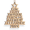 Family Name Christmas Tree Ornament - Wood Custom Shaped - New Arrival, Christmas Gift For Family Members - AMZ