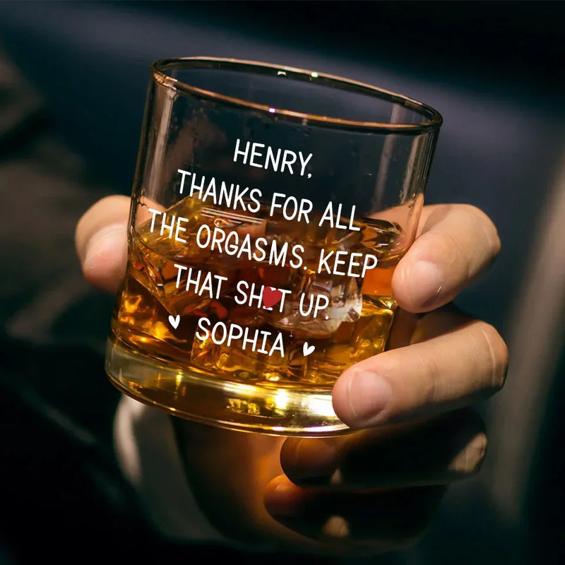 You’re My Priority - Couple Personalized Custom Whiskey Glass - Gift For Husband Wife, Anniversary