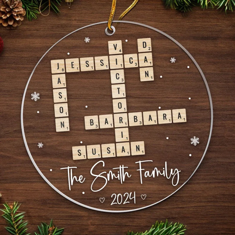 Christmas Is A Time For Families - Family Personalized Custom Ornament - Acrylic Custom Shaped - Christmas Gift For Family Members
