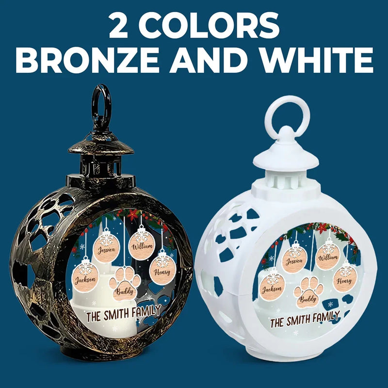 May You Experience A Magical Christmas - Family Personalized Custom Candlelight Lantern Ornament - Christmas Gift For Family Members