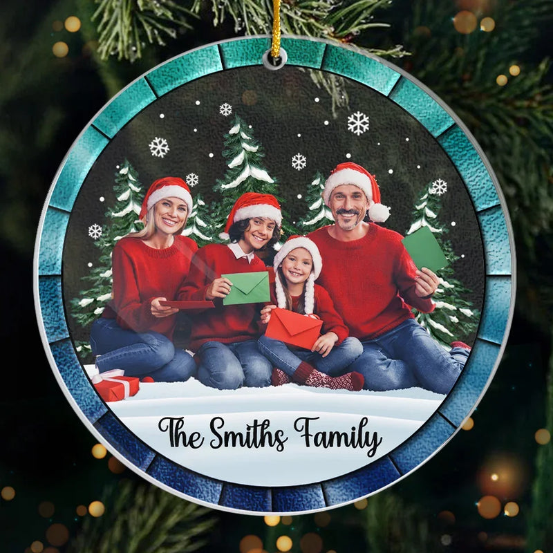 Custom Photo Home Is Where Your People Are - Family Personalized Custom Ornament - Acrylic Custom Shaped - Christmas Gift For Family Members