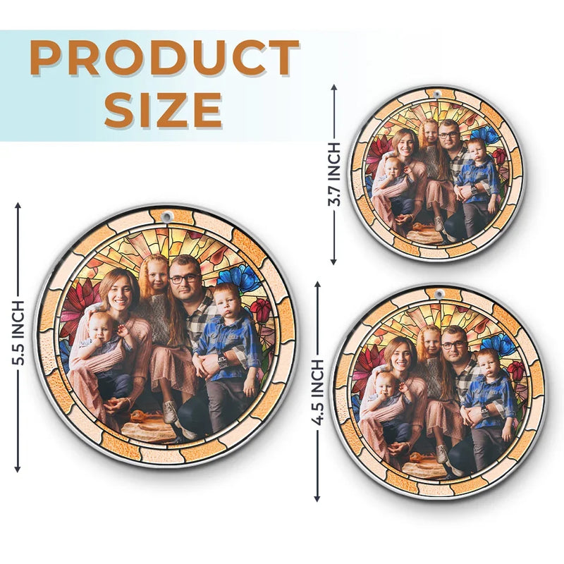 Custom Photo The True Spirit Of Christmas Lies In The Love We Share - Family Personalized Custom Ornament - Acrylic Custom Shaped - Christmas Gift For Family Members