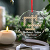 We Forever Linked Together - Family Personalized Custom Circle Glass Ornament - Christmas Gift For Family Members, Siblings, Brothers, Sisters