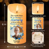 Custom Photo This Candle Burns In Loving Memory - Memorial Personalized Custom LED Candle - New Arrival, Sympathy Gift, Christmas Gift For Family Members